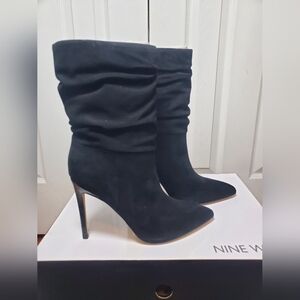 Nine West Womens Suede Slouch Boot Brand New Never Worn